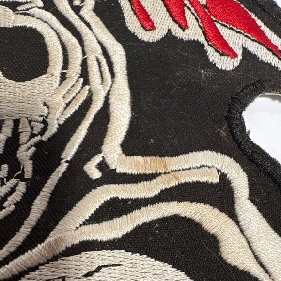 Grim Reaper Skeleton Embroidered Patch With Rifle & Scythe 10"x7.5" Sons of Anar - Picture 2 of 8